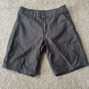 lululemon athletica Charcoal Flat Front Shorts